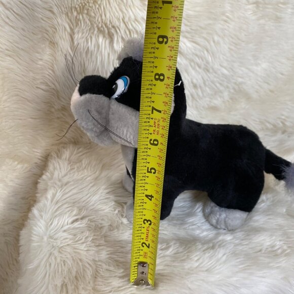 Goffa Panther Plushy Cub Stuffed Toy Black Gray Big Cat Plush Stuffy Vintage - Picture 7 of 12